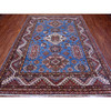 Kazak Wool Hand Knotted Rug Blue Ivory 7.10X9.11 -O089112
