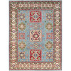 Kazak Wool Hand Knotted Rug Blue Ivory 8.11X11.9 -O086770