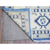Kazak Wool Hand Knotted Rug Blue Ivory 9.0X11.5 -O074726