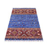 Kazak Wool Hand Knotted Rug Blue No Border 3.6X5.5 -O070906