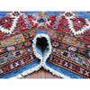 Kazak Wool Hand Knotted Rug Blue Red 10.2X13.8 -O089198