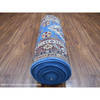 Kazak Wool Hand Knotted Rug Blue Red 2.10X37.2 -O068600