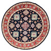 Kazak Wool Hand Knotted Rug Blue Red 8.10X8.10 -O086218