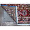 Kazak Wool Hand Knotted Rug Blue Red 8.1X8.6 -O089293