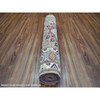 Kazak Wool Hand Knotted Rug Brown Gray 2.8X8.6 -O072124
