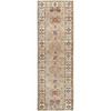 Kazak Wool Hand Knotted Rug Brown Ivory 2.10X8.3 -O082736