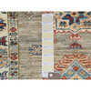 Kazak Wool Hand Knotted Rug Brown Ivory 2.10X8.3 -O082736