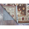 Kazak Wool Hand Knotted Rug Brown Ivory 2.8X17.4 -O089618