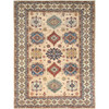 Kazak Wool Hand Knotted Rug Brown Ivory 9.0X12.0 -O082326