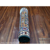Kazak Wool Hand Knotted Rug Green Blue 1.11X5.9 -O089441