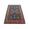 Kazak Wool Hand Knotted Rug Green Red 5.4X7.9 -O080319
