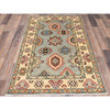 Kazak Wool Hand Knotted Rug Grey Beige 2.10X4.7 -O086466