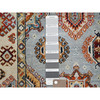 Kazak Wool Hand Knotted Rug Grey Beige 3.0X4.11 -O086463