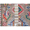 Kazak Wool Hand Knotted Rug Grey Gray 2.8X8.11 -O086853