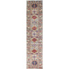 Kazak Wool Hand Knotted Rug Grey Grey 2.9X11.7 -O0135