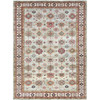 Kazak Wool Hand Knotted Rug Grey Ivory 10.0X13.6 -O082278