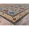 Kazak Wool Hand Knotted Rug Grey Ivory 10.3X13.8 -O086711