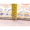 Kazak Wool Hand Knotted Rug Grey Ivory 2.10X9.9 -O086249