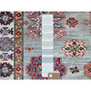 Kazak Wool Hand Knotted Rug Grey Ivory 4.11X7.1 -O086572