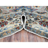 Kazak Wool Hand Knotted Rug Grey Ivory 8.9X11.9 -O086538