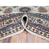Kazak Wool Hand Knotted Rug Grey Ivory 9.11X13.8 -O086886