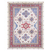 Kazak Wool Hand Knotted Rug Ivory Red 10.0X13.3 -O080649