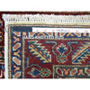 Kazak Wool Hand Knotted Rug Ivory Red 2.1X3.0 -O068136