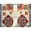 Kazak Wool Hand Knotted Rug Ivory Red 2.1X3.1 -O086222