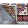 Kazak Wool Hand Knotted Rug Ivory Red 2.7X10.7 -O089561