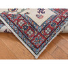 Kazak Wool Hand Knotted Rug Ivory Red 2.9X8.7 -O087493