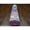 Kazak Wool Hand Knotted Rug Pink Ivory 2.6X15.6 -O089622