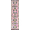Kazak Wool Hand Knotted Rug Pink Ivory 2.7X9.7 -O086287