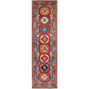 Kazak Wool Hand Knotted Rug Red Blue 2.8X9.9 -O086449