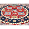 Kazak Wool Hand Knotted Rug Red Blue 7.10X7.9 -O085417