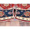 Kazak Wool Hand Knotted Rug Red Blue 7.10X7.9 -O085417