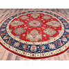 Kazak Wool Hand Knotted Rug Red Blue 8.10X8.11 -O086476