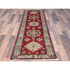 Kazak Wool Hand Knotted Rug Red Ivory 1.11X6.1 -O0191