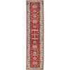 Kazak Wool Hand Knotted Rug Red Ivory 2.10X11.7 -O082905