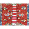 Kazak Wool Hand Knotted Rug Red Ivory 2.10X11.7 -O082905