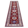 Kazak Wool Hand Knotted Rug Red Ivory 2.7X8.10 -O068029