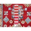 Kazak Wool Hand Knotted Rug Red Ivory 2.9X6.6 -O086843