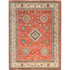 Kazak Wool Hand Knotted Rug Red Ivory 9.0X11.9 -O082709