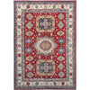 Kazak Wool Hand Knotted Rug Red Ivory 9.0X12.5 -O086799