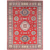 Kazak Wool Hand Knotted Rug Red Ivory 9.9X13.8 -O086471