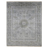 Mamluk Wool & Silk Hand Knotted Rug Grey Gray 9.0X11.7 -O087075