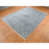 Mamluk Wool & Silk Hand Knotted Rug Grey Gray 9.0X11.7 -O087075