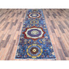 Mamluk Wool Hand Knotted Rug Blue No Border 2.8X9.10 -O085851