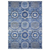 Mamluk Wool Hand Knotted Rug Blue No Border 9.11X13.8 -O088209