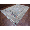 Mamluk Wool Hand Knotted Rug Grey Gray 9.11X14.3 -O089483