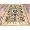 Mamluk Wool Hand Knotted Rug Ivory Ivory 3.10X6.0 -O085859